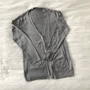 LOFT Long button-down cardigan